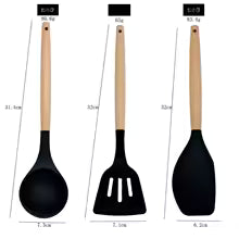 12-Piece Silicone Kitchen Utensil Set – Heat Resistant Cooking Tools