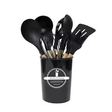 12-Piece Silicone Kitchen Utensil Set – Heat Resistant Cooking Tools