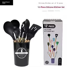 12-Piece Silicone Kitchen Utensil Set – Heat Resistant Cooking Tools