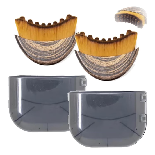Facial Contour Massage Brush | Soft Bristle De-Puffing Tool