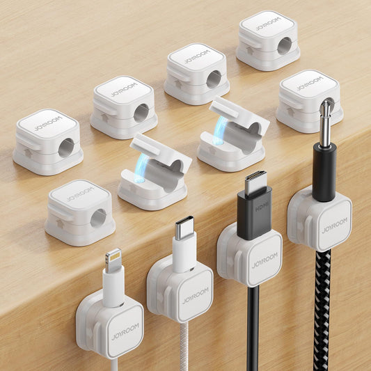 Magnetic Cable Clips | Self-Adhesive Desk Cord Holders