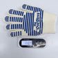 Heat Resistant Oven Gloves | 5-Finger Grip Mitts, Pair
