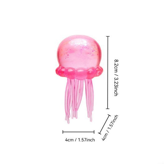 Jellyfish Squishy Fidget Toy | Glitter Stretchy Sensory Toy