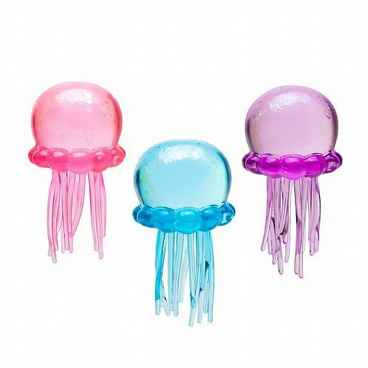 Jellyfish Squishy Fidget Toy | Glitter Stretchy Sensory Toy